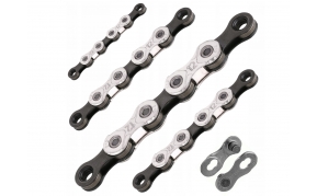 KMC X12 lánc fekete-ezüst 12s